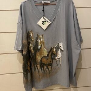 Wild Horses V Neck